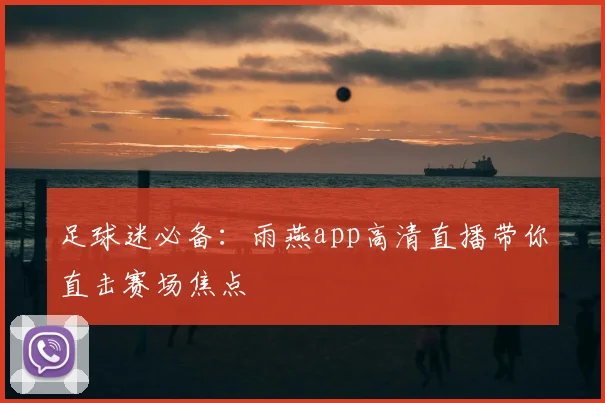 足球迷必备：雨燕app高清直播带你直击赛场焦点